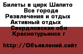 Билеты в цирк Шапито. - Все города Развлечения и отдых » Активный отдых   . Свердловская обл.,Краснотурьинск г.